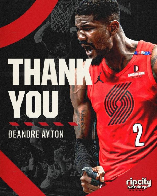 奕汇网 3555万状元郎买断离队! 开拓者官方致谢艾顿: 谢谢你的一切❤️